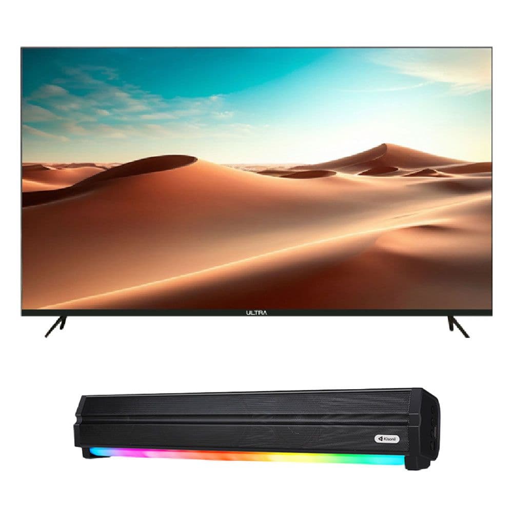 Ultra TV 60 Inch Frameless 4K Smart LED Built-In Receiver - UT60SREL3