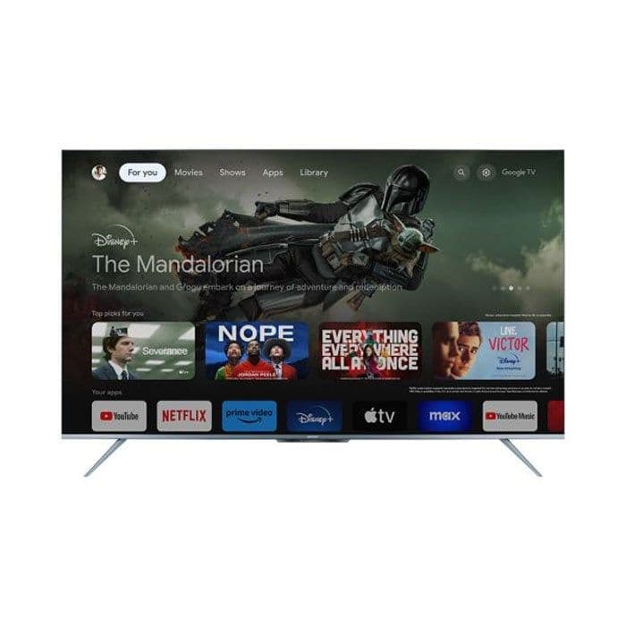 Sharp TV 55 Inch LED 4K UHD Smart Google Built In Receiver Frameless - 4T-C55FL6EX