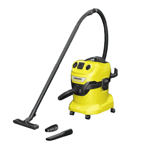 Karcher WD 4 Wet & Dry Vacuum Cleaner 1100 Watt - 20 Liter - Yellow - 4066529027870
