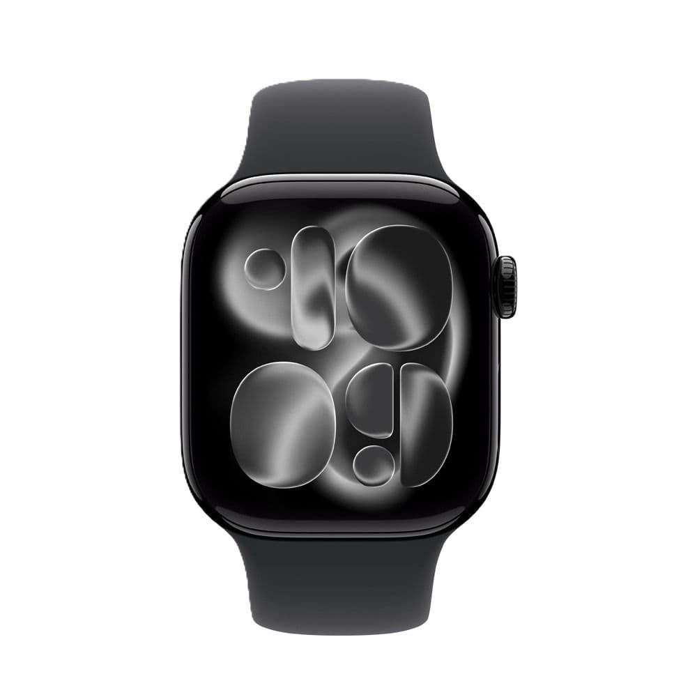 Apple Watch Series 11 GPS 46 mm Jet Black Aluminium Case With Black Sport Band - S/M