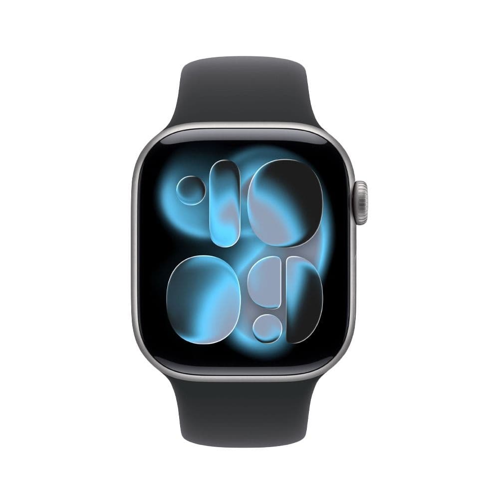 Apple Watch Series 11 GPS 46 mm Jet Space Grey Aluminium Case With Black Sport Band - M/L