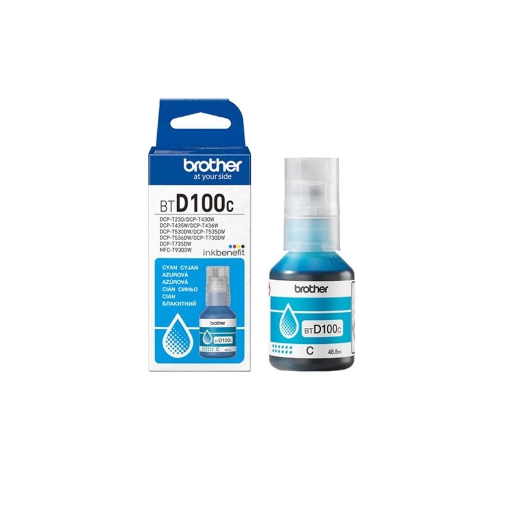 Brother Ink Bottle Cyan - BTD100C