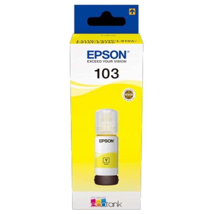 Epson 103 Ecotank 65ML Yellow Ink Bottle - C13T00S24A