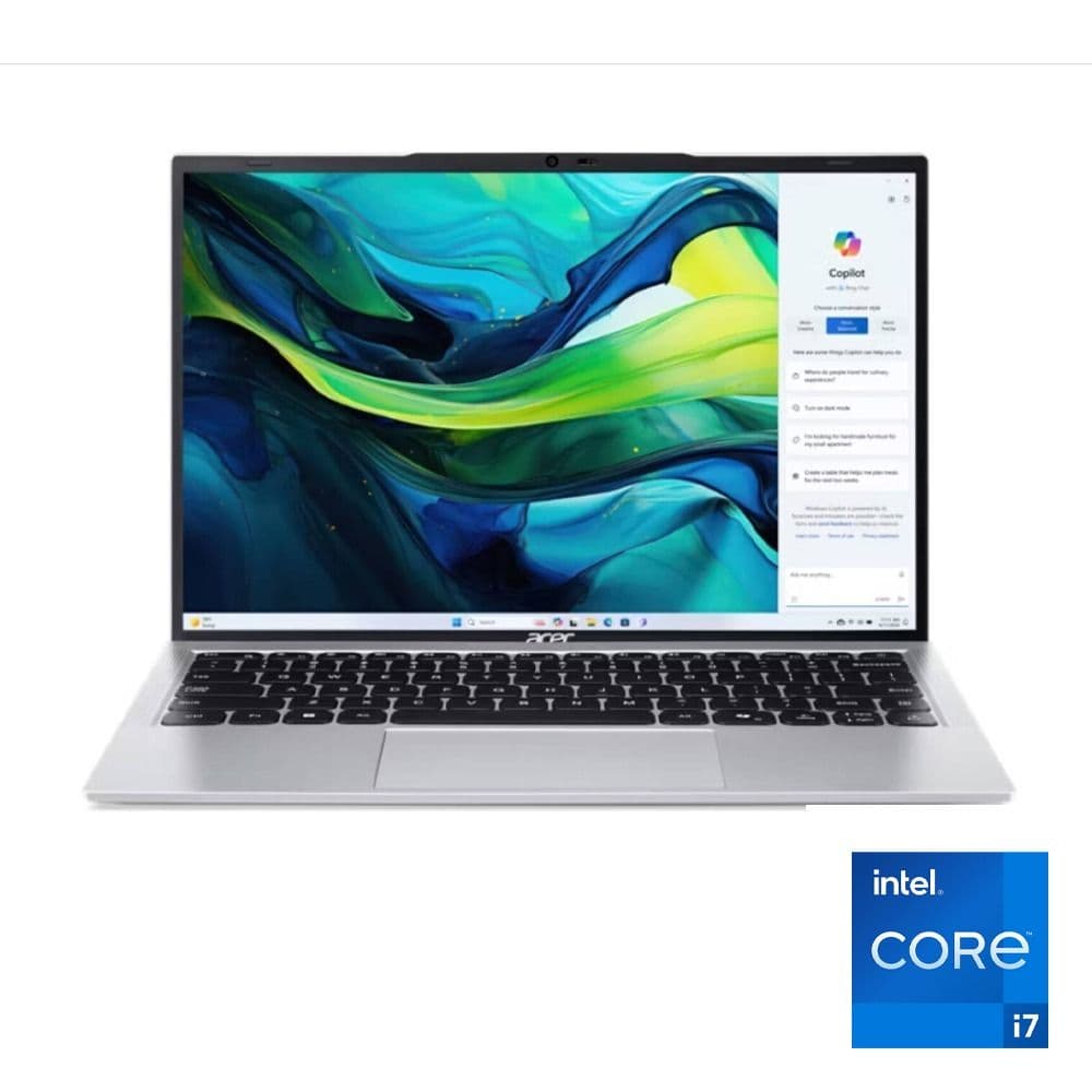 Acer Aspire Lite AL15-72P-77V5 Laptop - Intel® Core™ i7-13620H - 16GB - 512GB SSD - Intel® UHD Graphics - 15.6" FHD - Light Silver