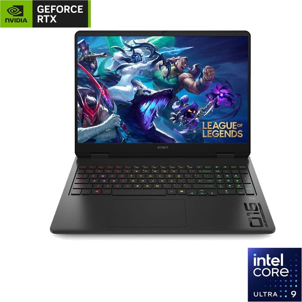 HP OMEN 16-ah0010ne Laptop - Intel® Core™ Ultra 9-275HX - 64GB - 2TB SSD - NVIDIA® GeForce RTX™ 5090 24GB - 16" 2.5K OLED 240Hz - Win11 - Shadow Black