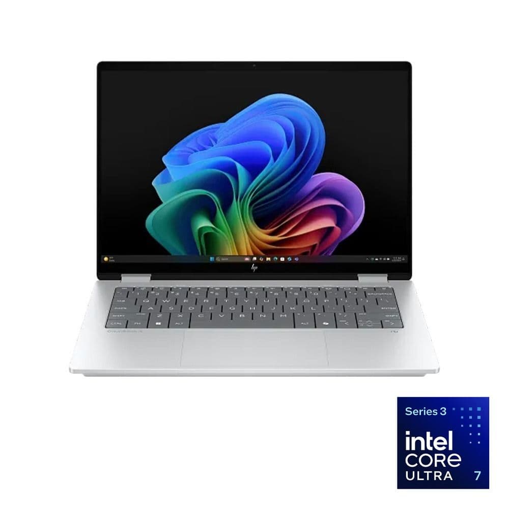 HP OmniBook X 14-ka0000ne Laptop - Intel® Core™ Ultra 7-356H - 16GB - 1TB SSD - Intel® Graphics - 14" 3K OLED Touch - Win11 - Glacier Silver