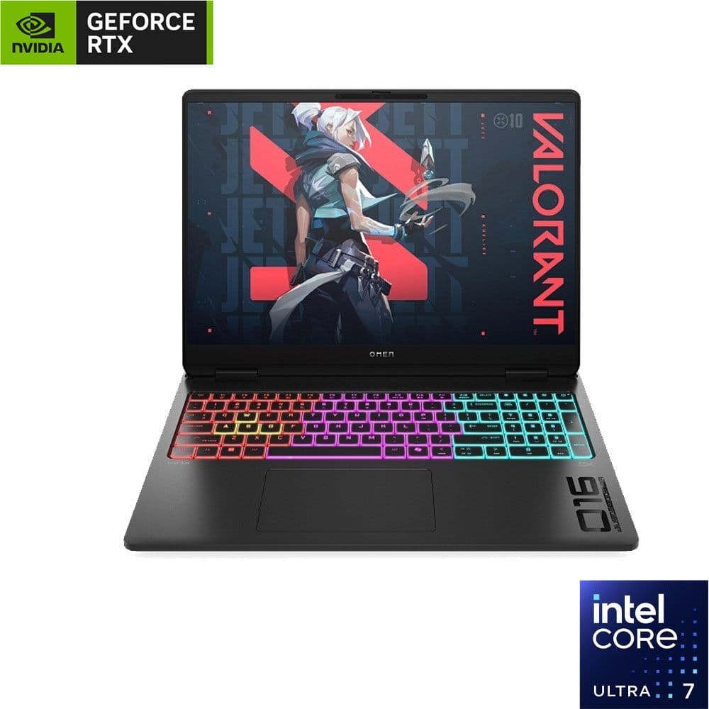 HP OMEN MAX 16-ah0016ne Laptop - Intel® Core™ Ultra 7-255HX - 32GB - 1TB SSD - NVIDIA® GeForce RTX™ 5070 Ti 12GB - 16" 2.5K 240Hz - Win11 - Shadow Black