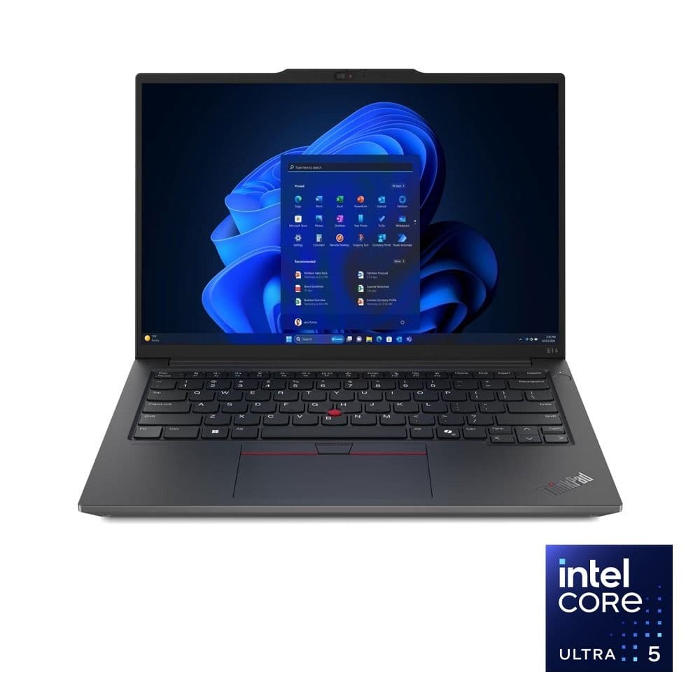 Lenovo ThinkPad E14 G7 Laptop - Intel® Core™ Ultra 5-225U - 8GB - 512GB SSD - Integrated Intel® Graphics - 14" WUXGA 60Hz - Black