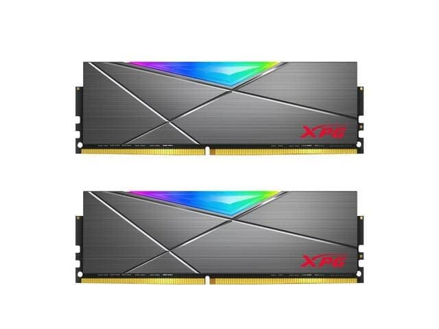 XPG SPECTRIX D50 RGB Desktop Memory 16GB (2x8GB) DDR4 3200MHz CL16 GREY- AX4U320038G18A-DT50
