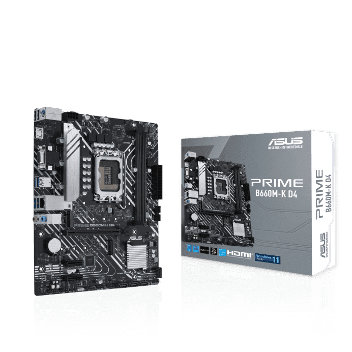 ASUS PRIME B660M-K D4 LGA 1700 (Intel 12th Gen)