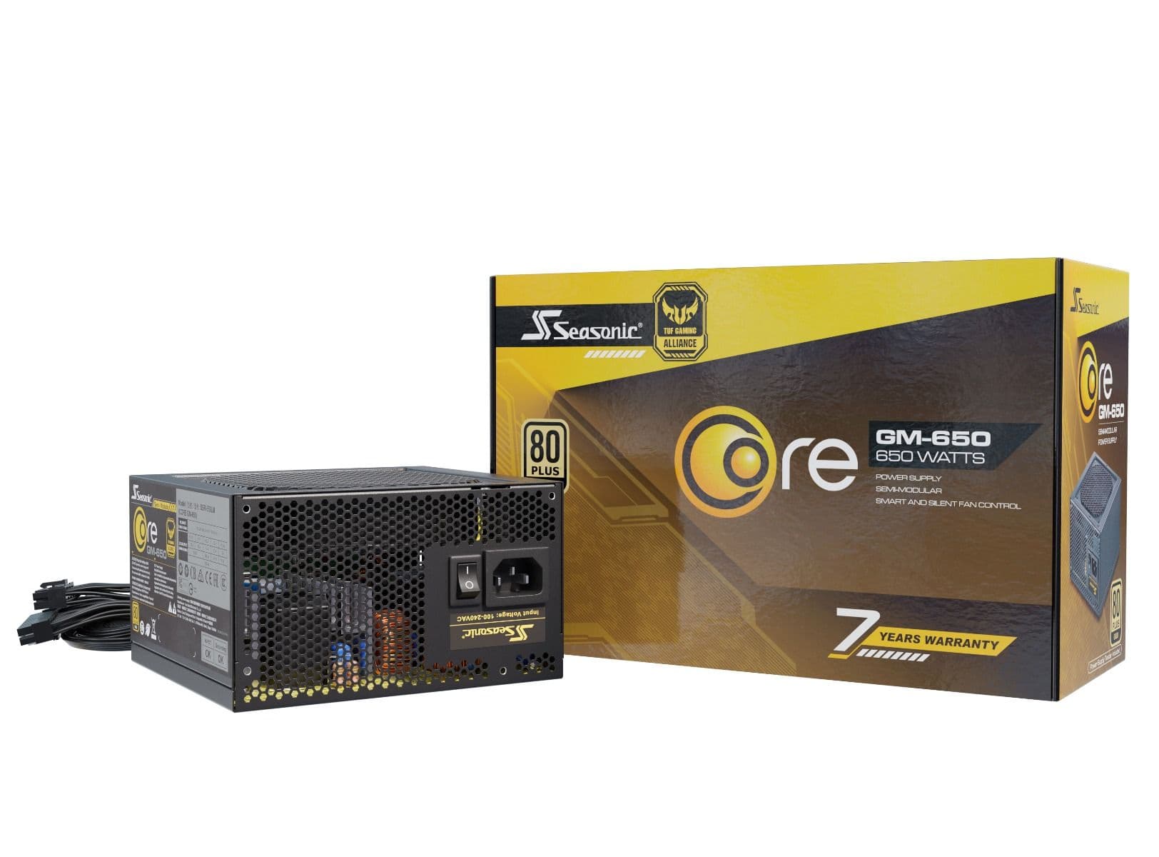 Seasonic Core Series GM-650 650W 80 Plus Gold Semi-modular ATX Power Supply