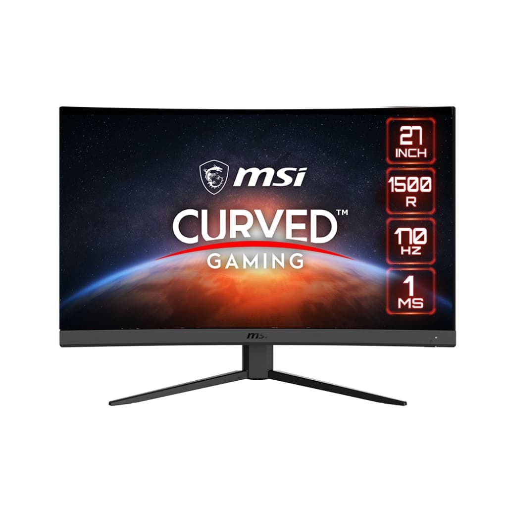 MSI G27CQ4 E2 27″ 2K WQHD 2560×1440 VA Curved 170Hz 1ms(MPRT) Adaptive Sync Gaming Monitor