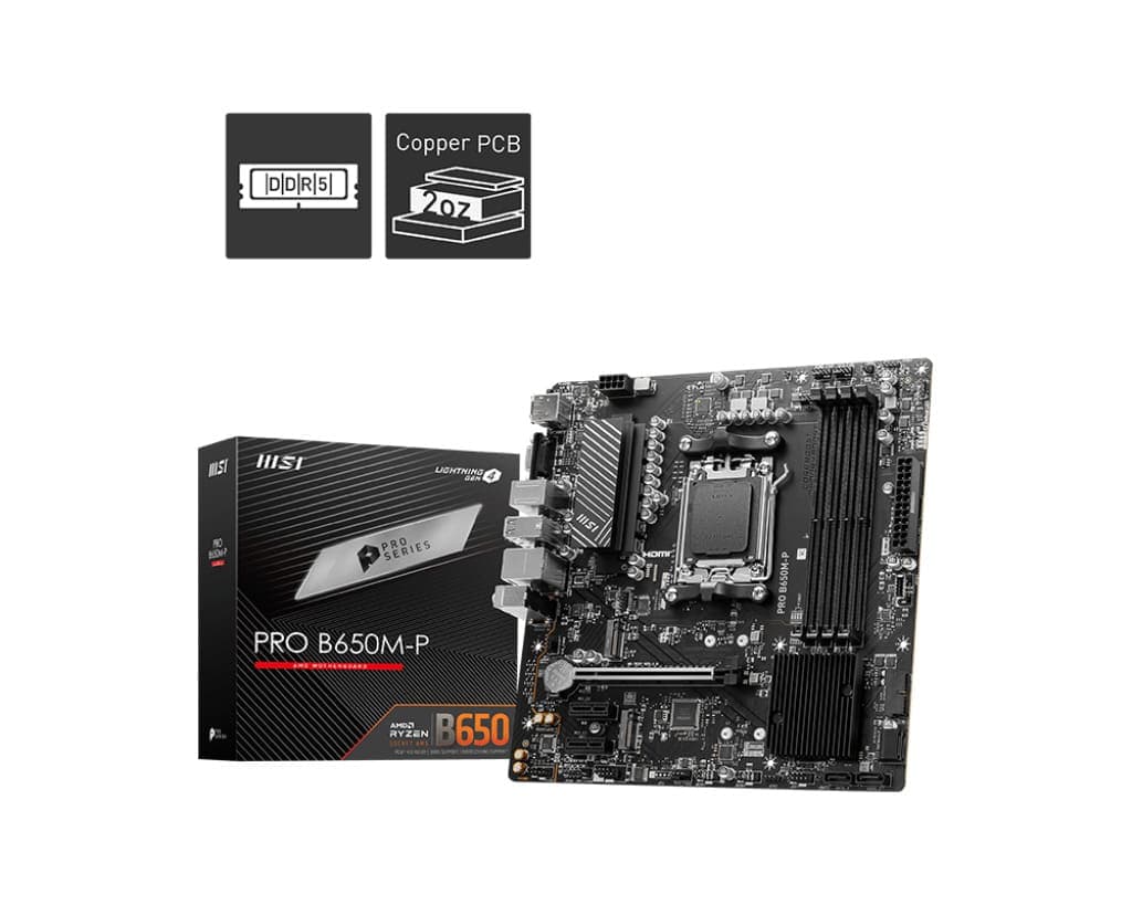 MSI PRO B650M-P AMD AM5 Motherboard