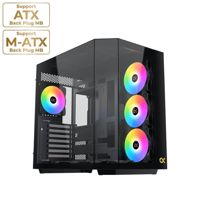 Xigmatek  Cubi II 4 ARGB Fans Mid Tower Case (Type C) BTF Support