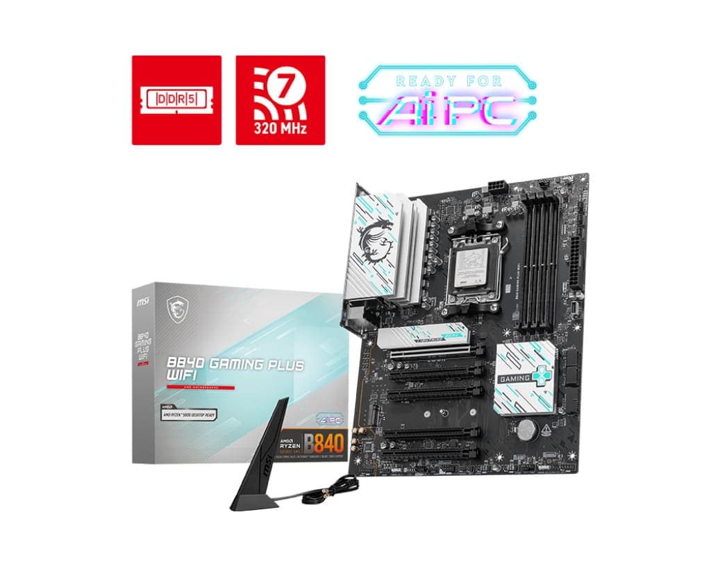 MSI B840 Gaming Plus WIFI AMD AM5 Motherboard