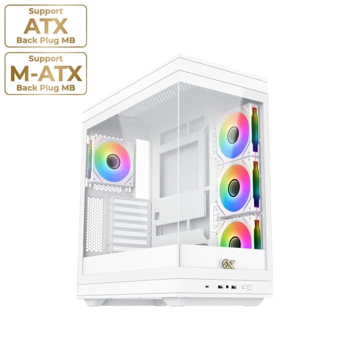 Xigmatek Meta Arctic 4 ARGB Fans Super Tower Case (Type C) BTF Support