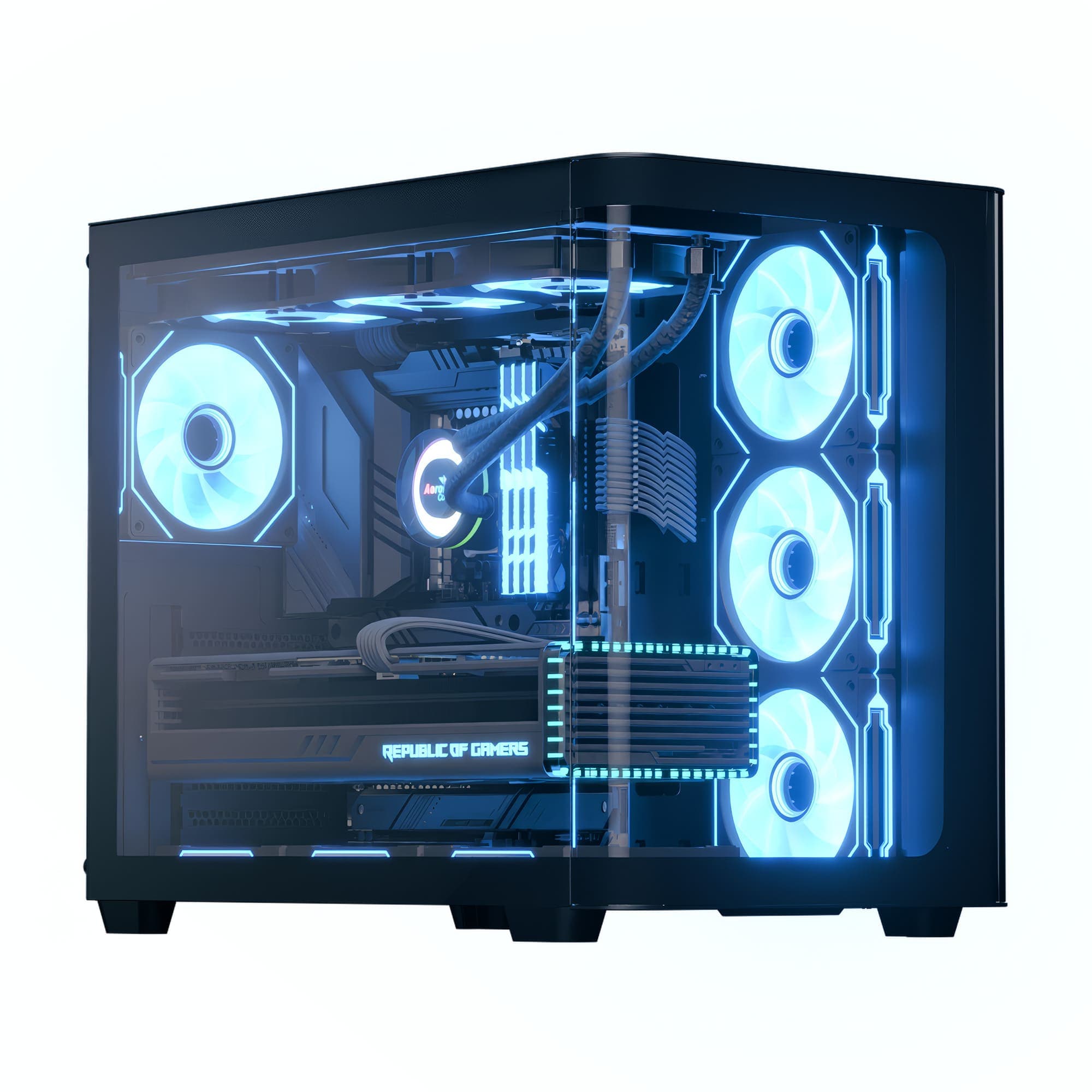 AeroCool P500C 4 ARGB Fans Mid-Tower Black Case
