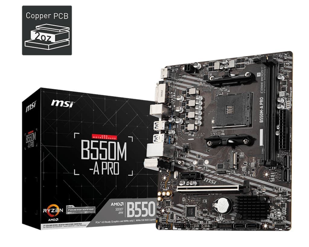 MSI B550M-A PRO AMD AM4 Motherboard
