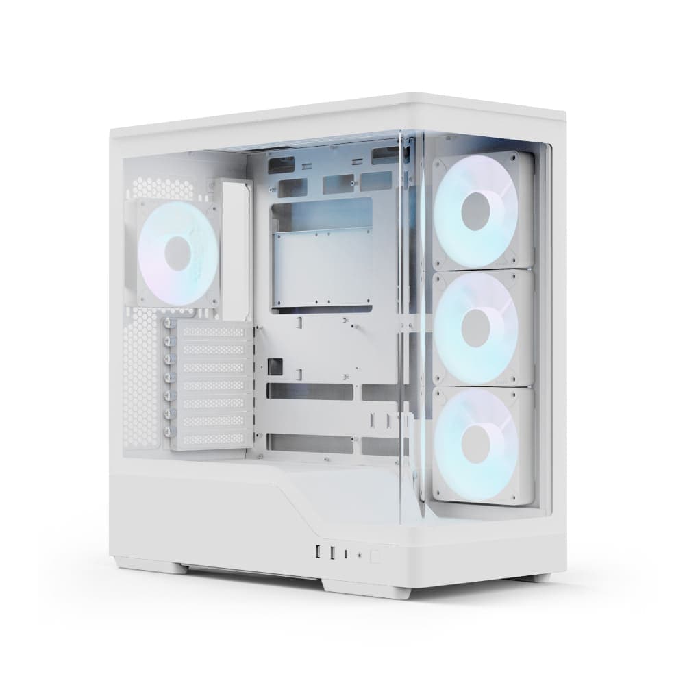 AeroCool P500A 4 ARGB Fans Mid-Tower White Case