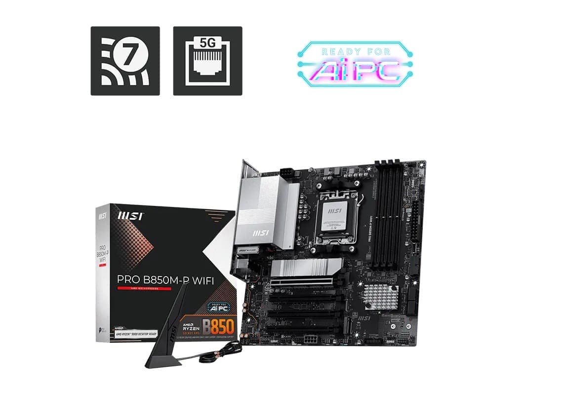 MSI PRO B850M-P WIFI AMD AM5 Motherboard