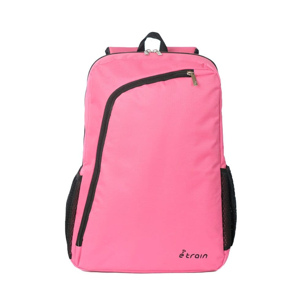 E-train (BG02P) Backpack Bag Fit Up to 15.6″ – Pink