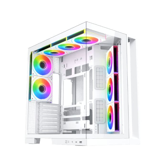Xigmatek Aqua 7 Arctic Argb BTF 8 ARGB Fan Pwm EATX Type C Super Tower Case