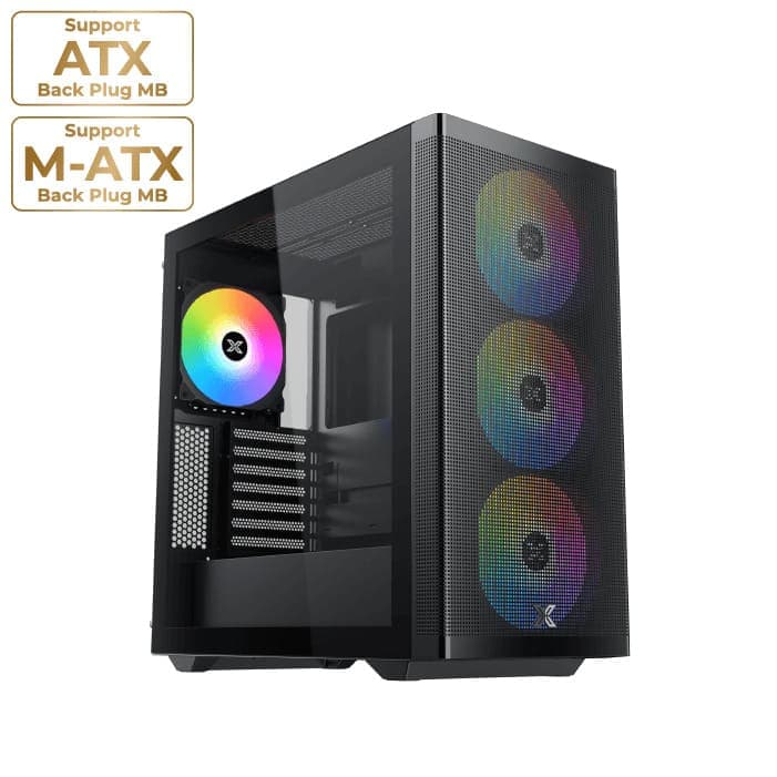 Xigmatek Osiris 4 ARGB 140mm Fan + Prime 750W 80+ Gold ATX 3.1 BTF Super Tower Case