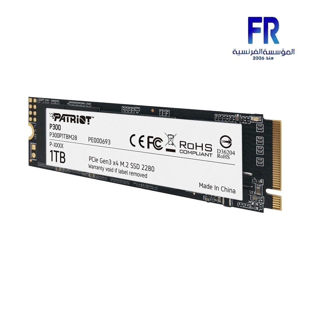 هارد Patriot P300 داخلي 1TB M.2 NVMe SSD