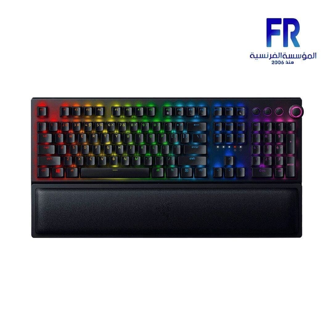 كيبورد جيمنج لاسلكي ريزر Blackwidow V3 Pro سويتشات خضراء