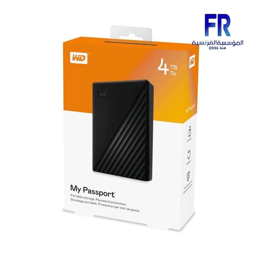 Wd My Passport 4Tb External Hard Drive