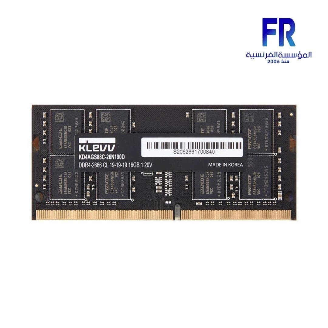 Klevv 16Gb DDR4 2666Mhz Sodimm Laptop Memory