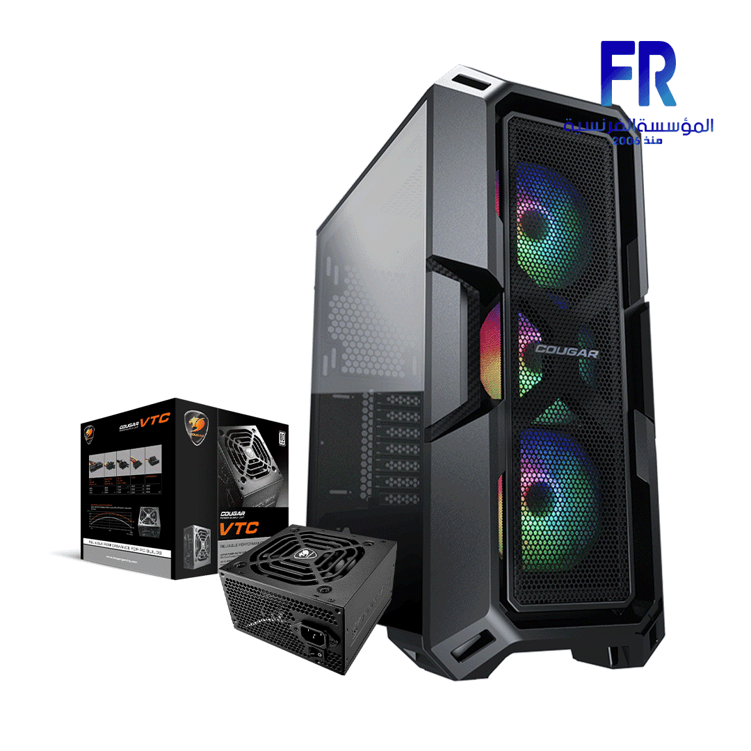 Cougar Mx440 Mesh RGB + Vtc 500 Mid Tower Case