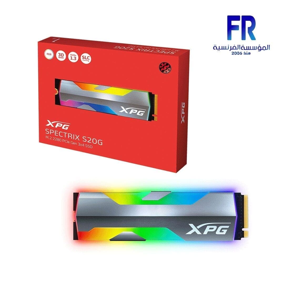 Xpg Spectrix S20G 500Gb Rgb M2 Nvme Internal Solid State Drive SSD