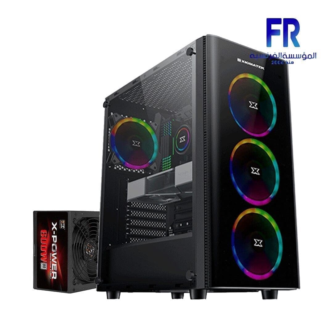 كيسة كمبيوتر Xigmatek Diamond + باور سبلاي Xpower 600W