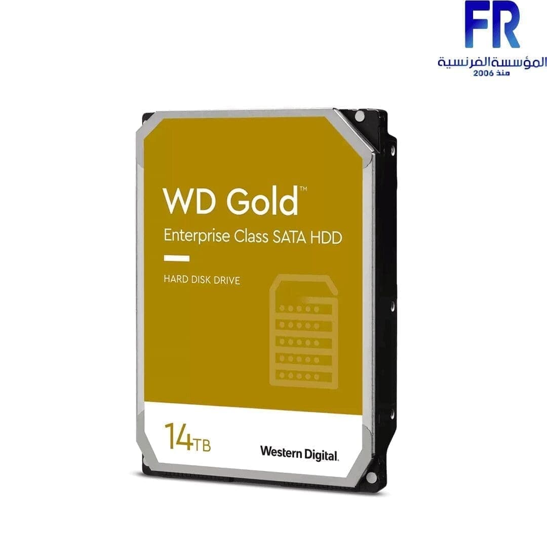 هارد ديسك داخلي ويسترن ديجيتال Gold سعة 14Tb للكمبيوتر المكتبي