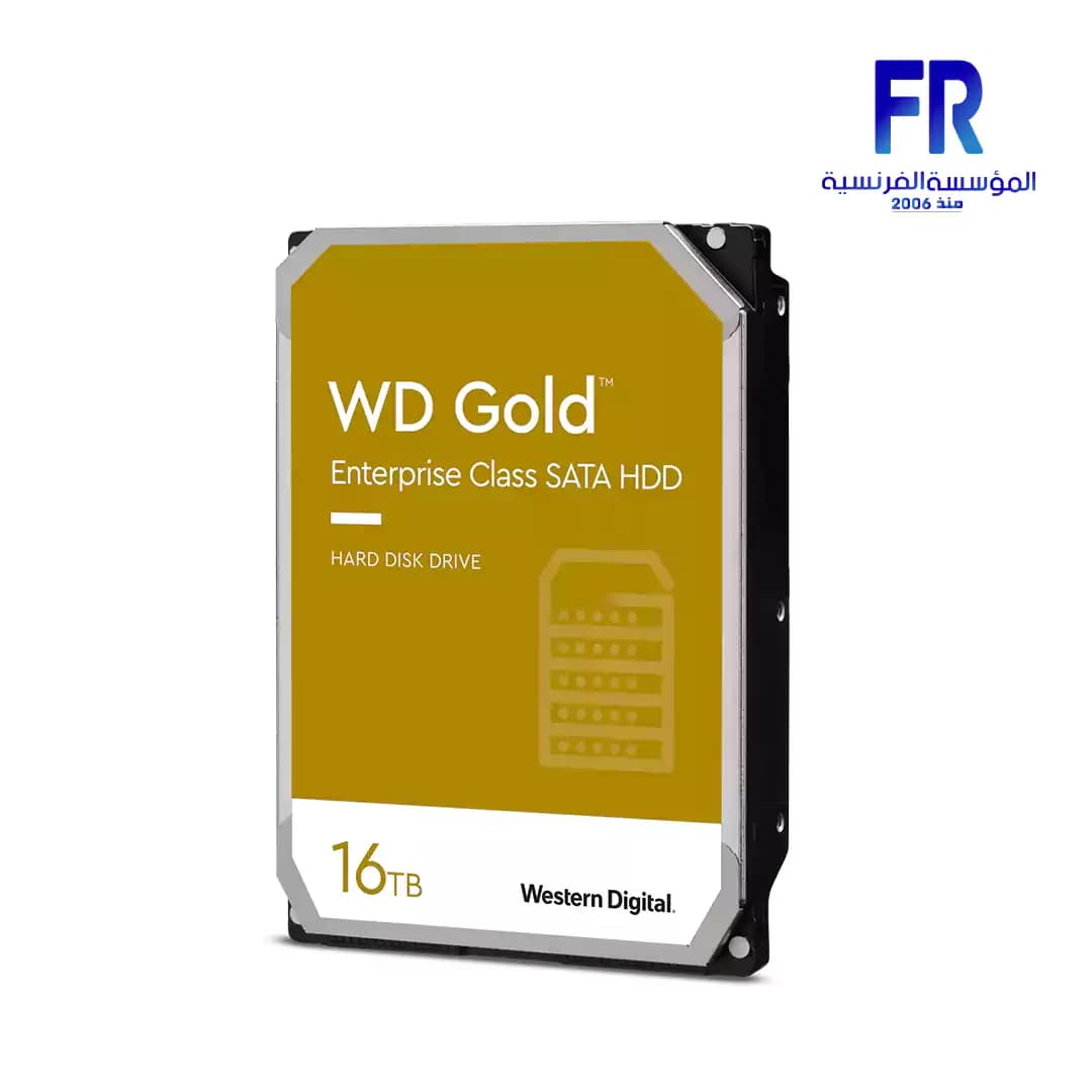 هارد ديسك داخلي ويسترن ديجيتال Gold سعة 16Tb للكمبيوتر المكتبي