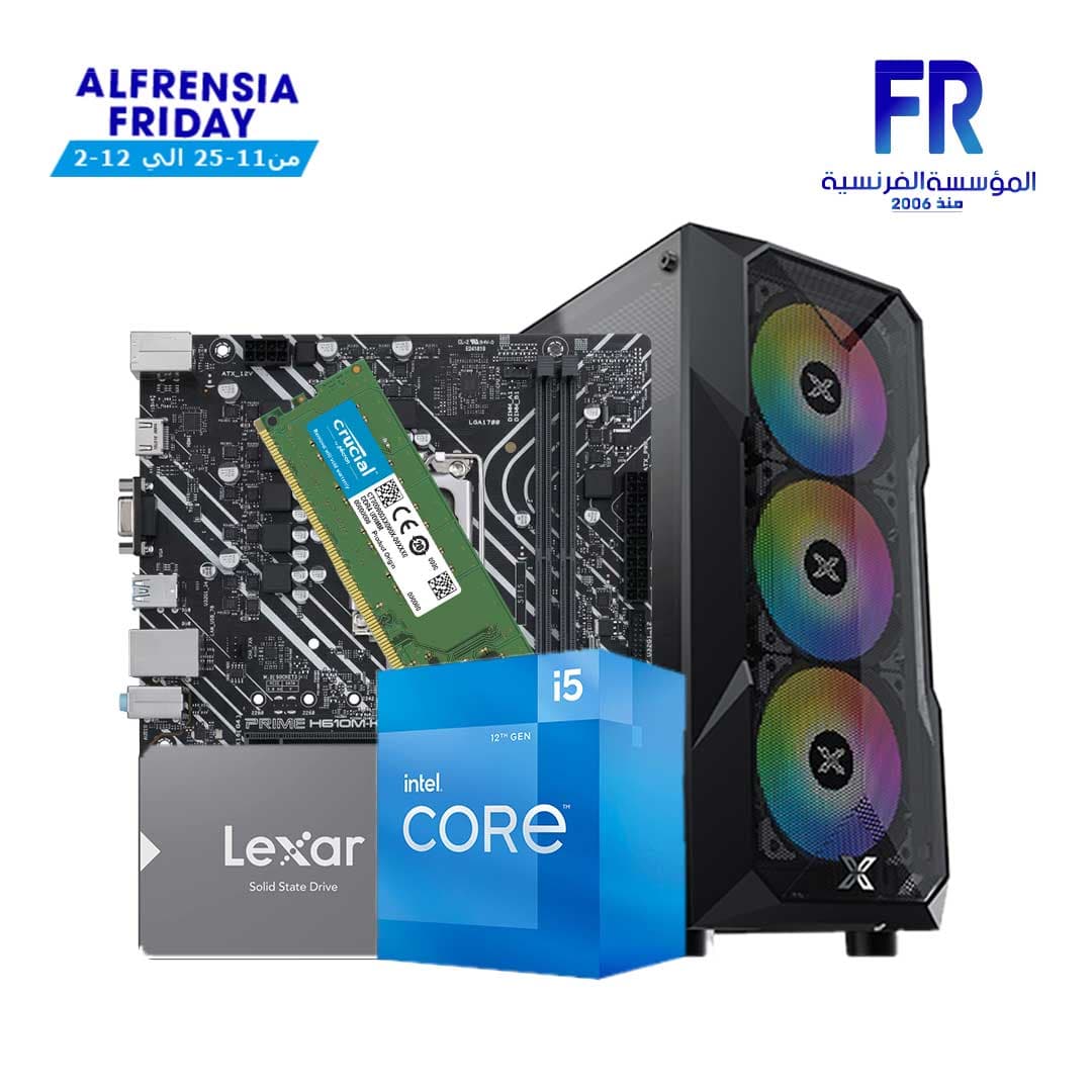 Alfrensia Friday Gaming I5-12400 H610M 16Gb Ddr4 128Gb Ssd Moon Knight Build
