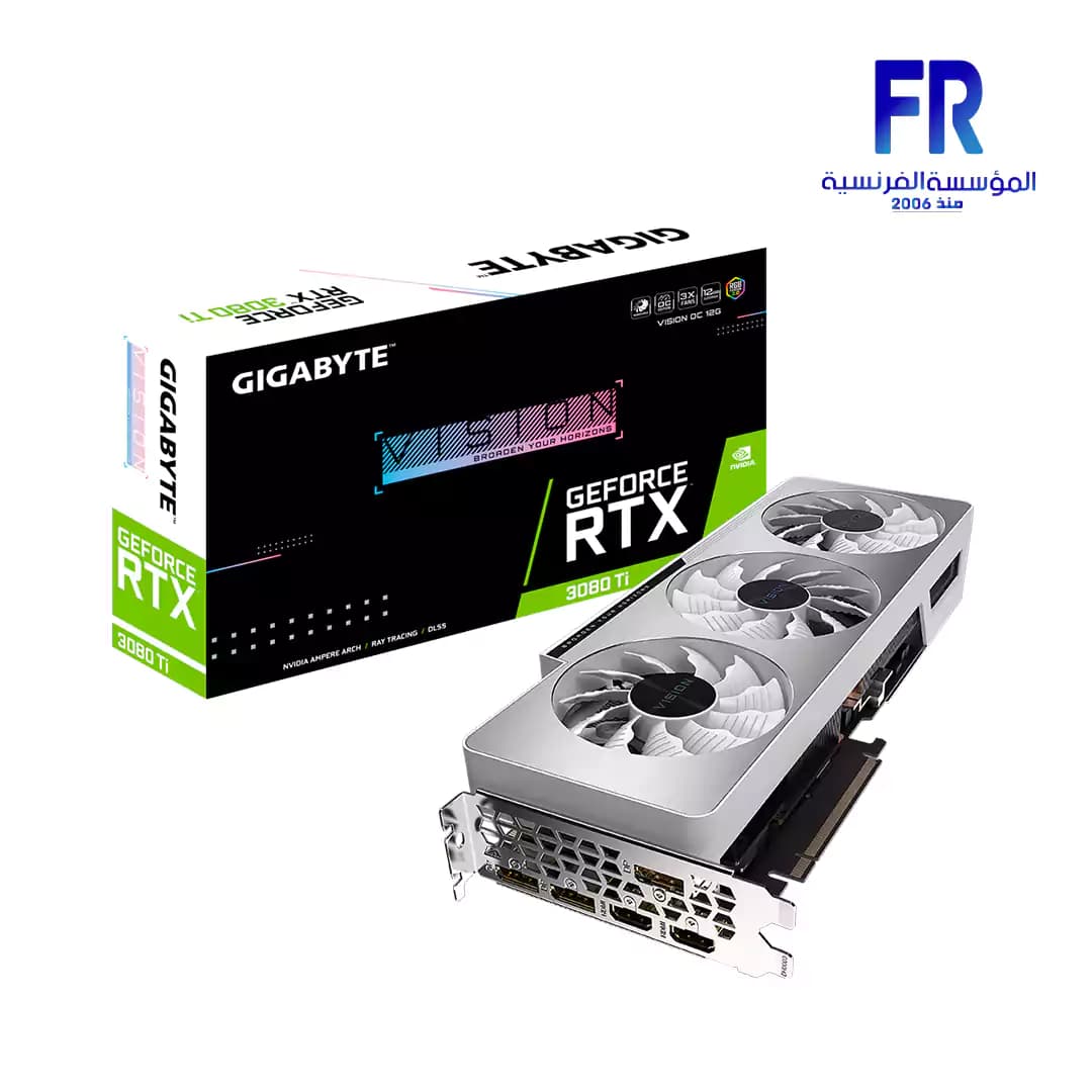 كرت شاشة جيجابايت RTX 3080 Ti Vision OC سعة 12GB