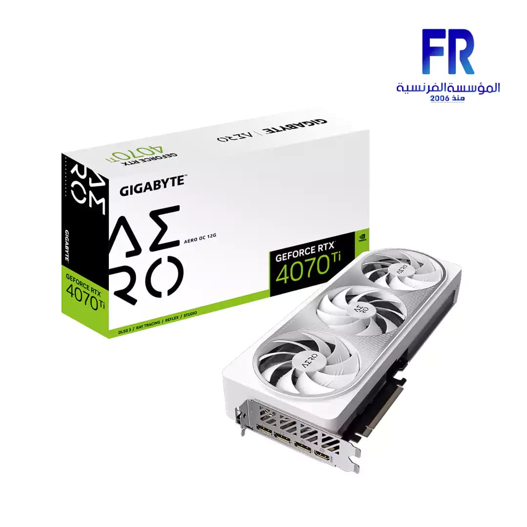 كرت شاشة جيجابايت RTX 4070 Ti Aero OC 12Gb