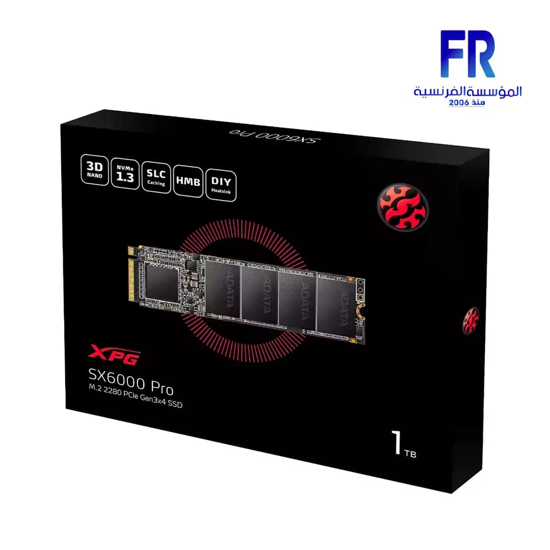 Xpg Sx6000 Pro 1Tb M2 Nvme Internal Solid State Drive SSD