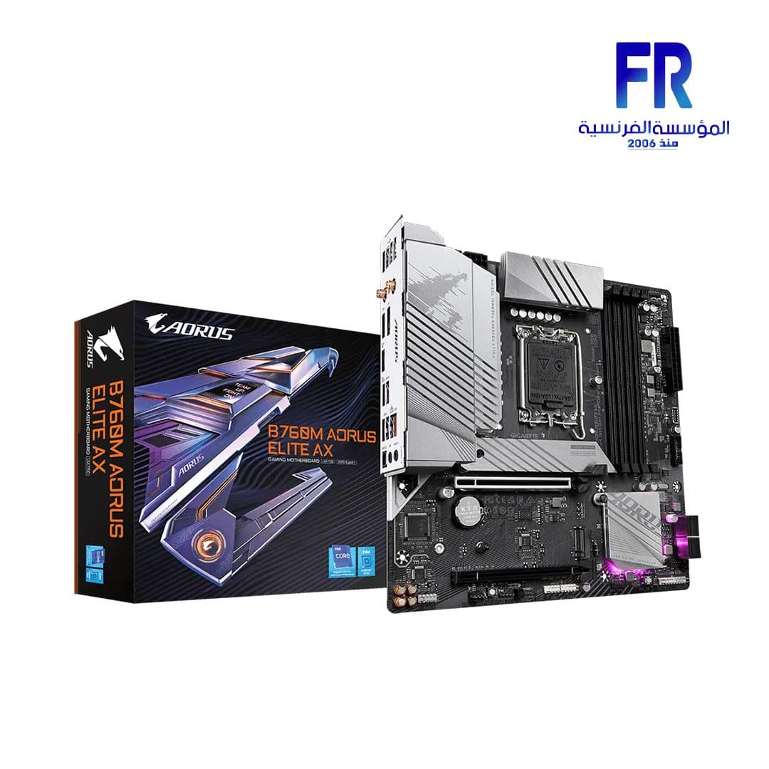 لوحة أم جيجابايت B760M Aorus Elite AX DDR5