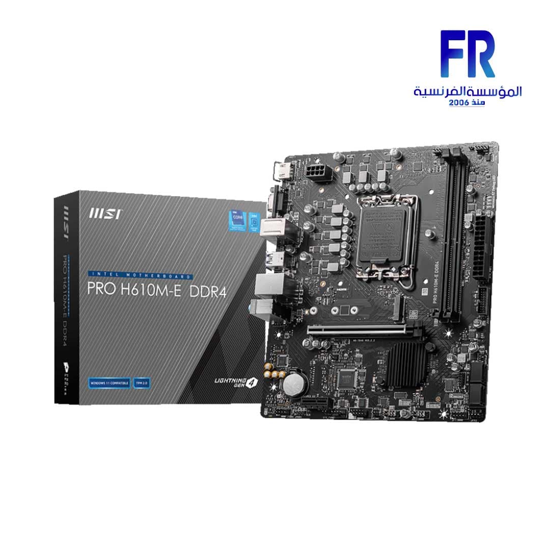 Msi Pro H610M-E DDR4 Motherboard