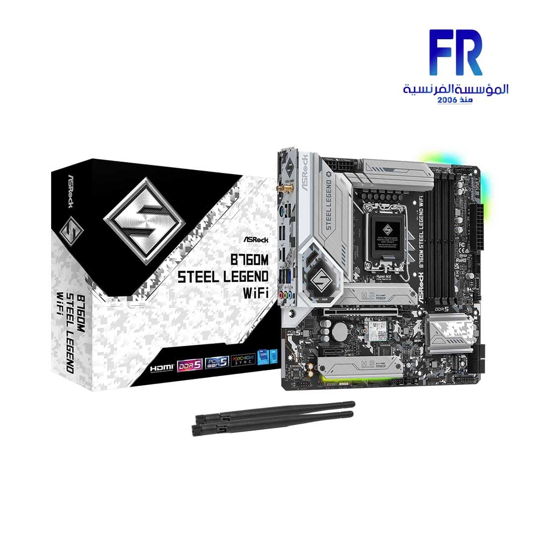 لوحة أم Asrock B760M Steel Legend Wifi DDR5