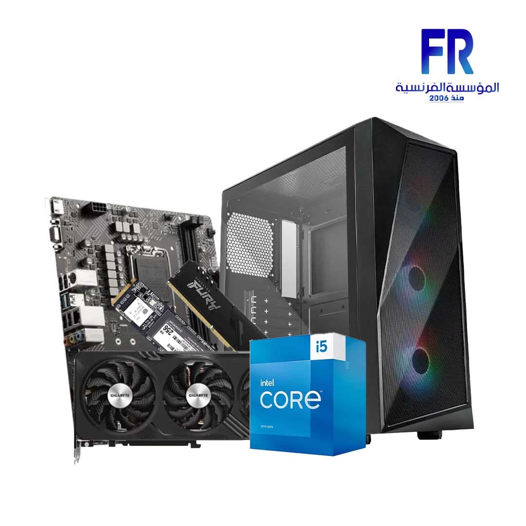 تجميعة جيمنج Alfrensia Summer Offers #10 بمعالج I5 13400F ولوحة أم B660M-E ورام 16G Ddr4 وهارد C710 256Gb M2 Nvme وكرت شاشة Rtx4060Ti Oc 8Gb وكيس Cmp520 ARGB وباور Pk600W Elite