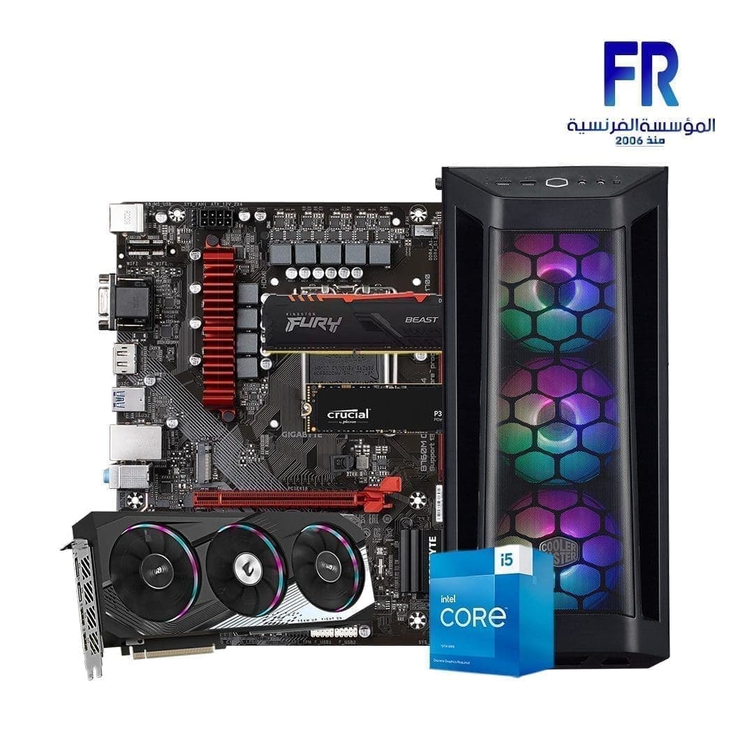 تجميعة جيمنج Alfrensia Summer Offers #13 بمعالج I5 13400F ولوحة أم B760M ورام 16G Ddr4 وهارد P3 500Gb M2 Nvme وكرت شاشة Rtx4060Ti 8Gb وكيس Mb511 ARGB وباور Mwe 650W 80+ Bronze