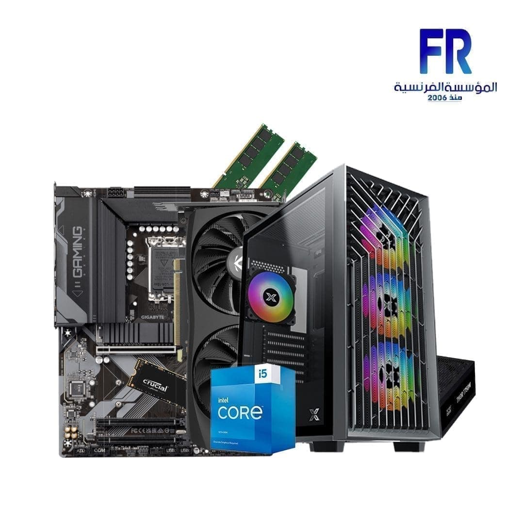 Alfrensia Summer Offers #15 I5 13400F – B760 – 16G Ddr5 – P3 500Gb M2 Nvme – Rtx4070 12Gb – Lux G – Thor T750M 750W 80+ Bronze Full Modular  Gaming Build