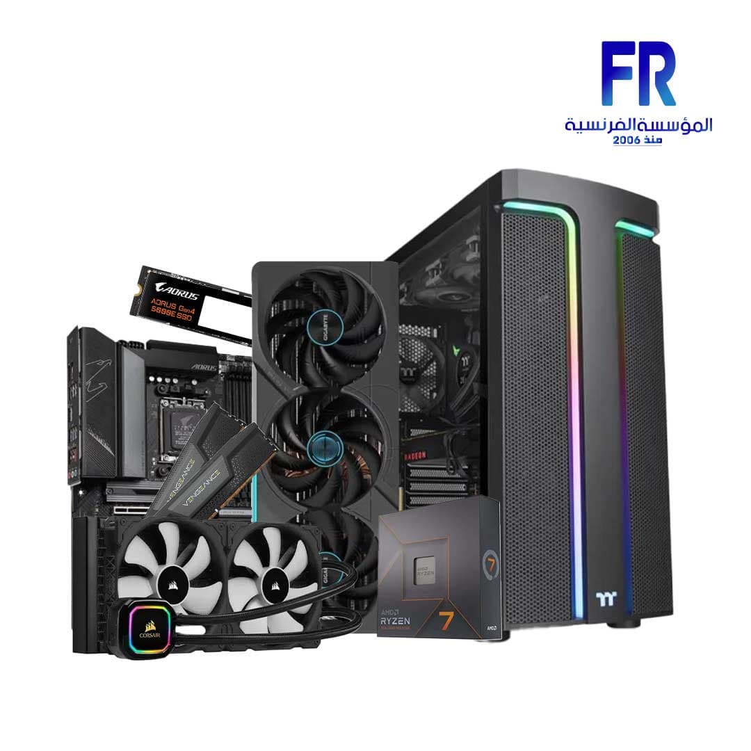 Alfrensia Summer Offers #17 R7 7700X Am5 – B650 32Gb (2X16Gb) Ddr5 – Icue H115I RGB Pro Xt 280Mm Liquid Cooler – Gen4 500Gb M2 Nvme – Rtx 4080 Oc 16Gb – H590 Tg – 1000W 80 Plus Gold Fully Modular  Gaming Build