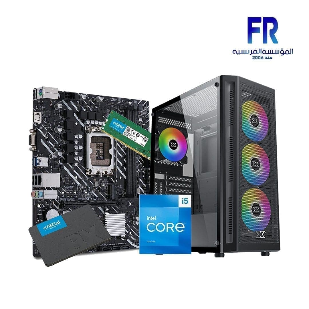 Alfrensia Summer Offers #5 I5 13400 – H610M-K – 8G Ddr4 – 240Gb Ssd – Master X + 600W Gaming Build
