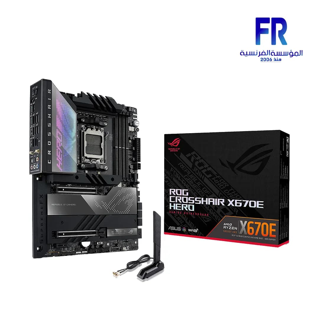 لوحة أم اسوس Rog Crosshair X670E Hero Am5 DDR5