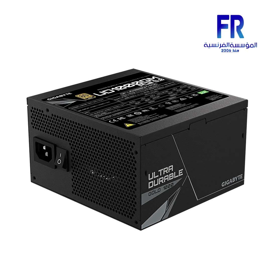 باور سبلاي جيجابايت Ud1000Gm Pg5 1000W 80 Plus Gold كامل الكابلات